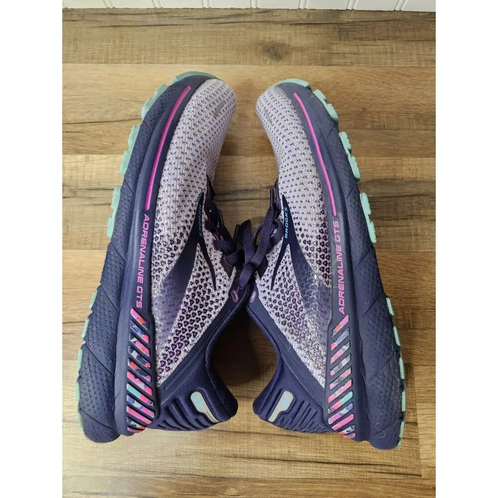 Brooks Adrenaline GTS 22 Running‎ Shoes Womens Size 10 Blue Purple 1203531B514